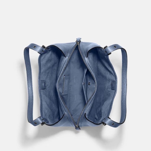 Coach Lori Leather Shoulder Bag - Washed Chambray - Picture 3 of 8